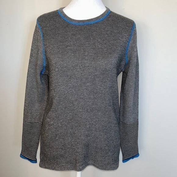 Belford Striped Sleeve Sweater Size Large​​ - Picture 1 of 5